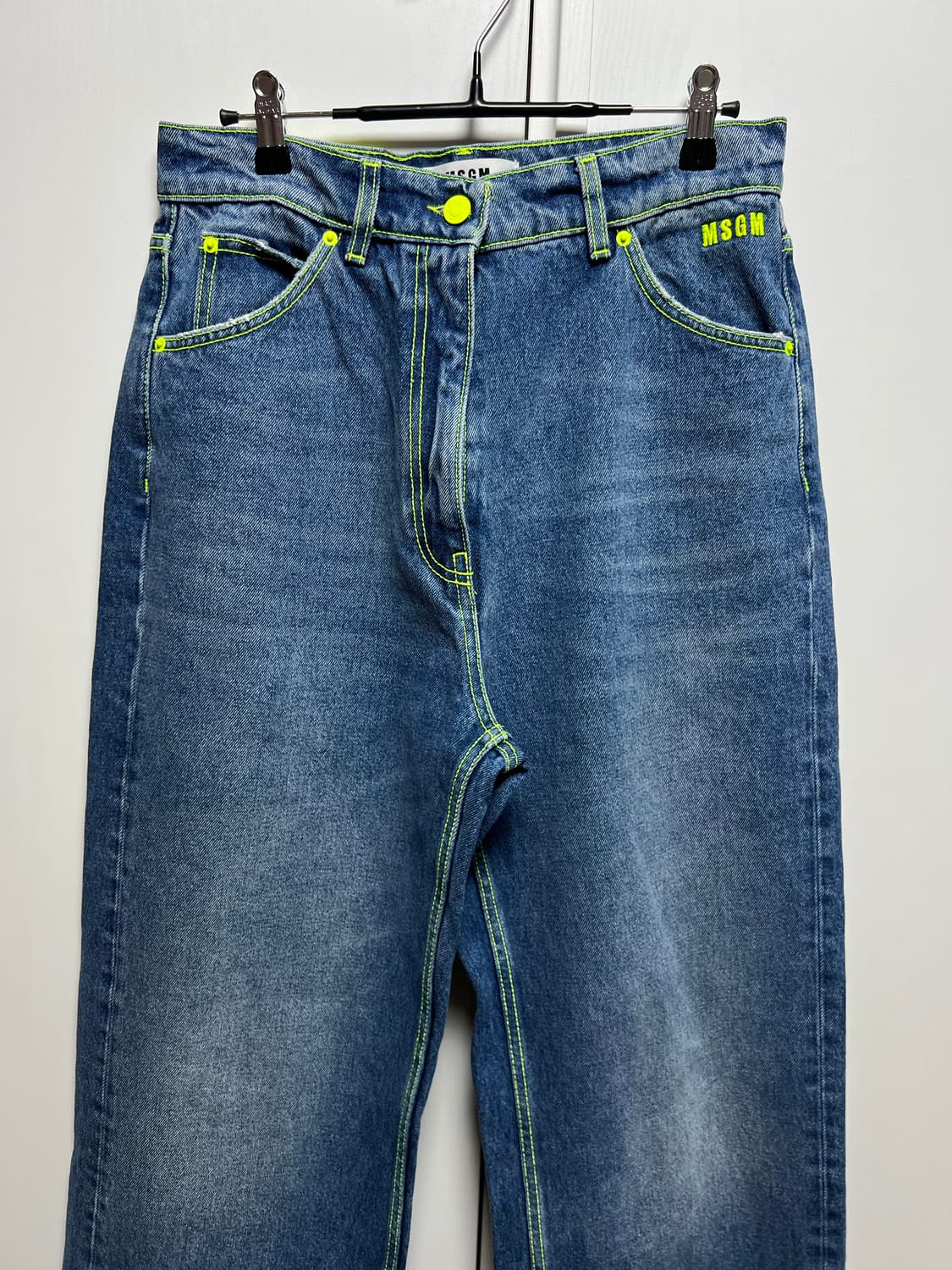 msgm 로고 데님팬츠 청바지 바지 상품이미지3