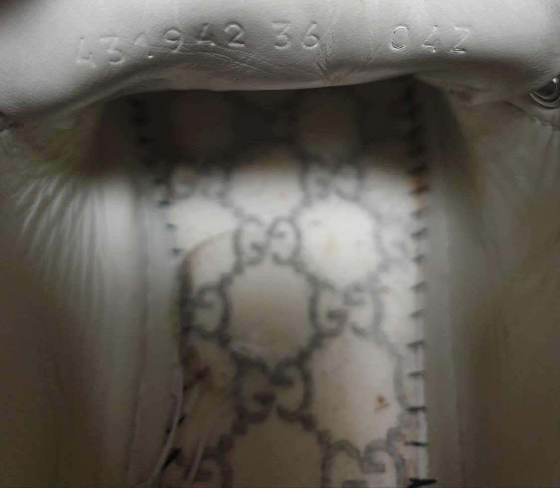 구찌 벌꿀 스니커즈 화이트 36 (230)  상품이미지9