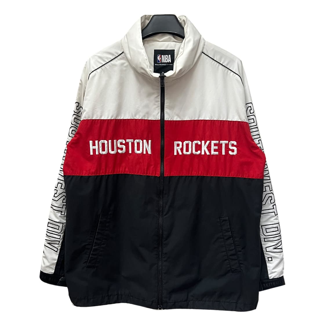 NBA 휴스턴 로케츠 컬러블럭 바람막이 자켓 XL 상품이미지2