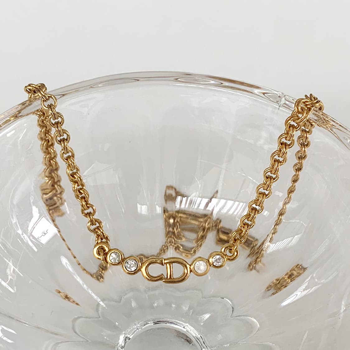 크리스찬 디올 CD 체인 링크 큐빅 목걸이 NO.30 상품이미지1