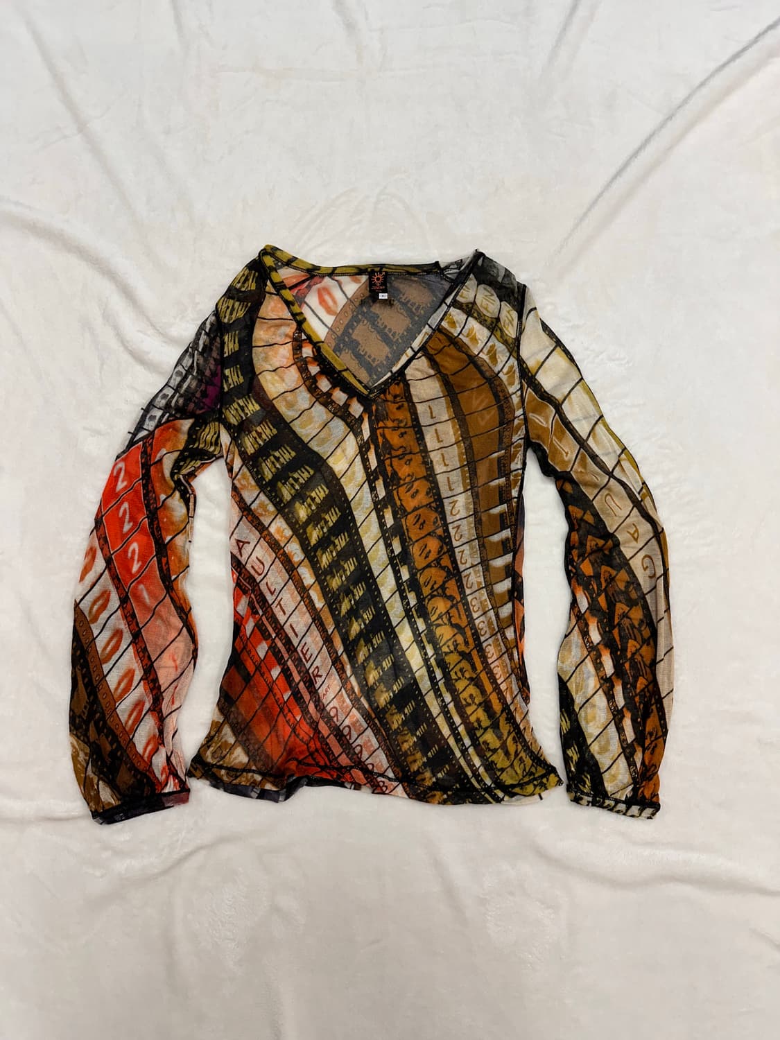 (L)90s 장폴고티에 멀티컬러 시스루 롱 슬리브 상품이미지1