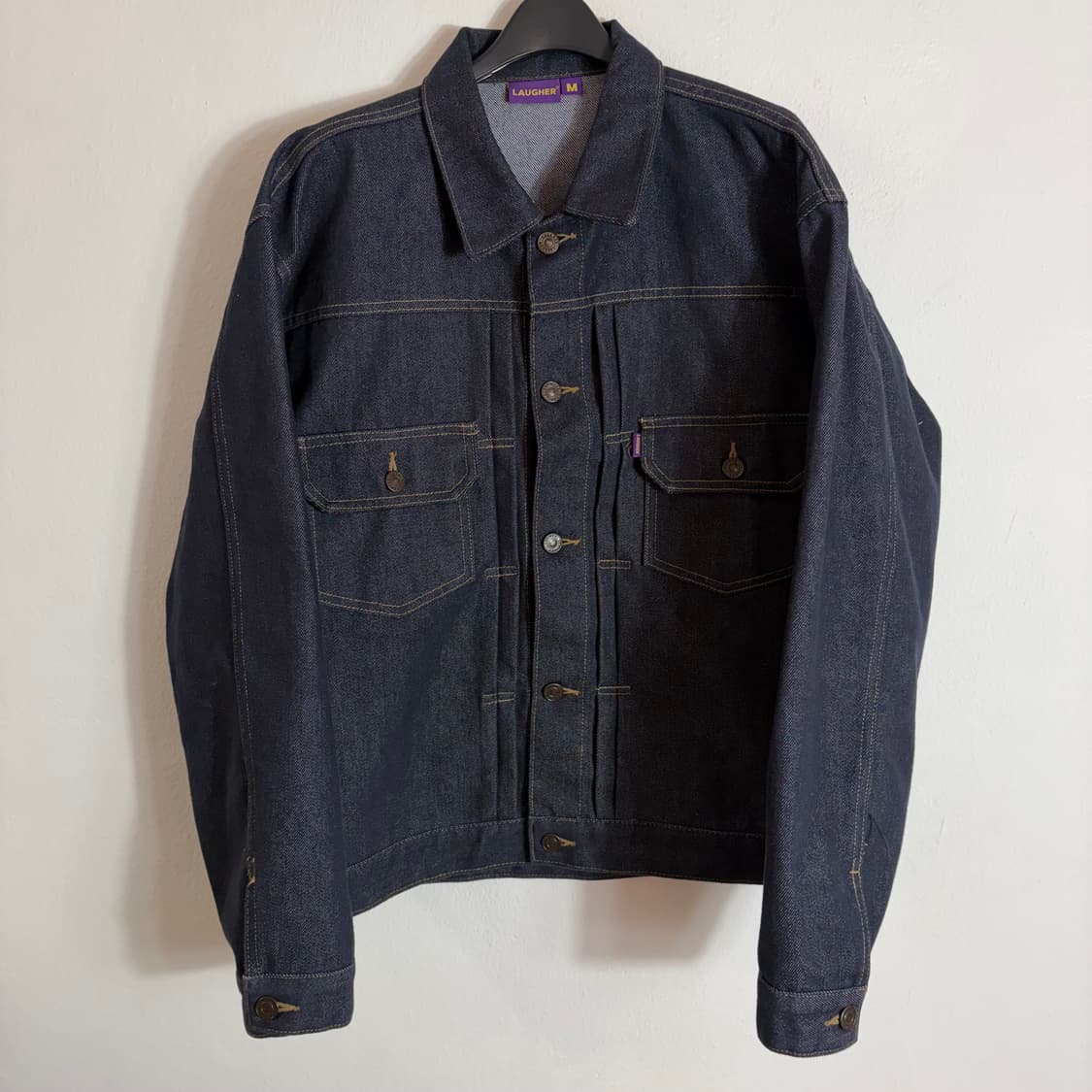LAUGHER 데님 트러커 딥블루 자켓(M) 상품이미지1