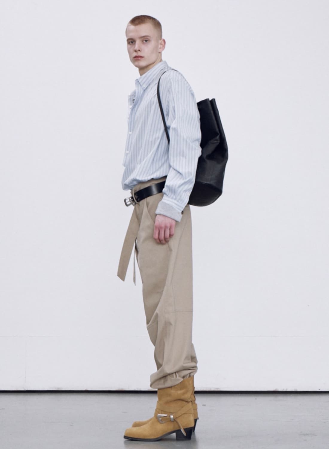 렉토 스트라이프 드로잉 셔츠 24SS 상품이미지3