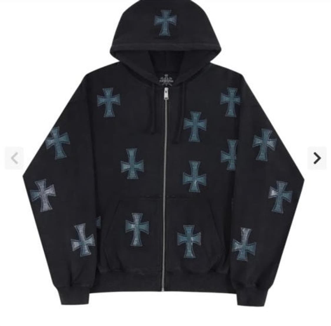 언노운런던 라인스톤 후드집업 s 상품이미지1