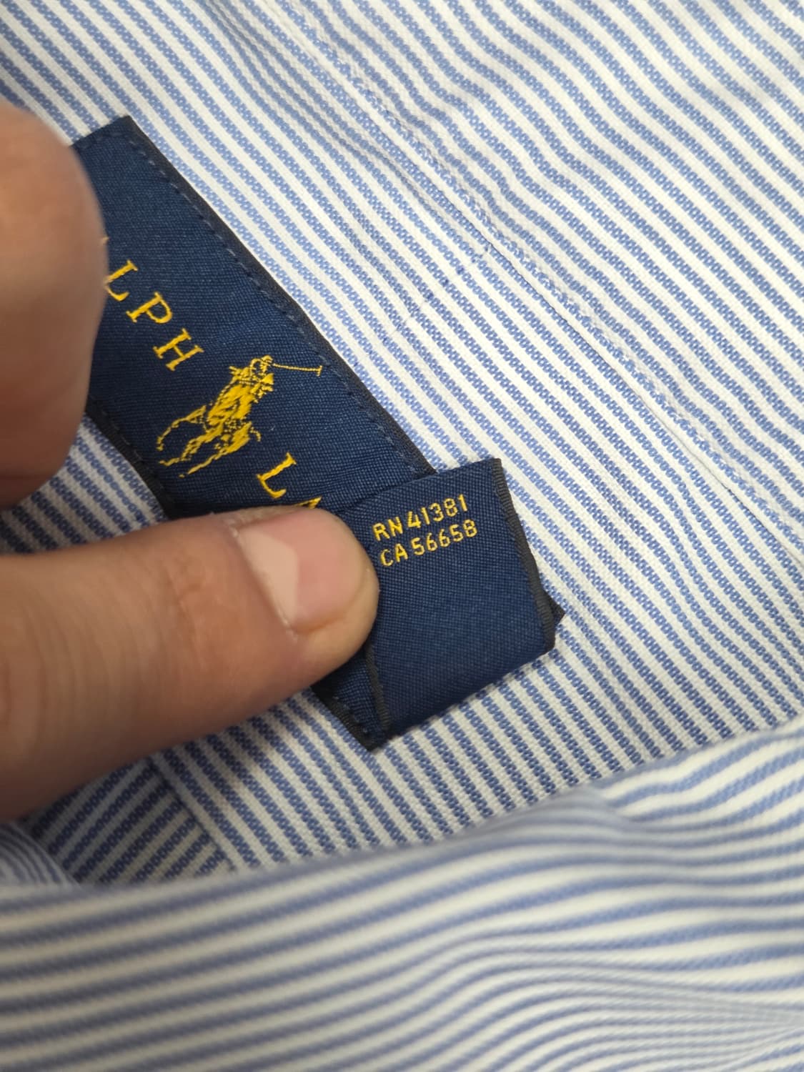 [폴로 랄프로렌] 멀티포니 마이크로 스트라이프 긴팔 셔츠 | S00110 상품이미지4