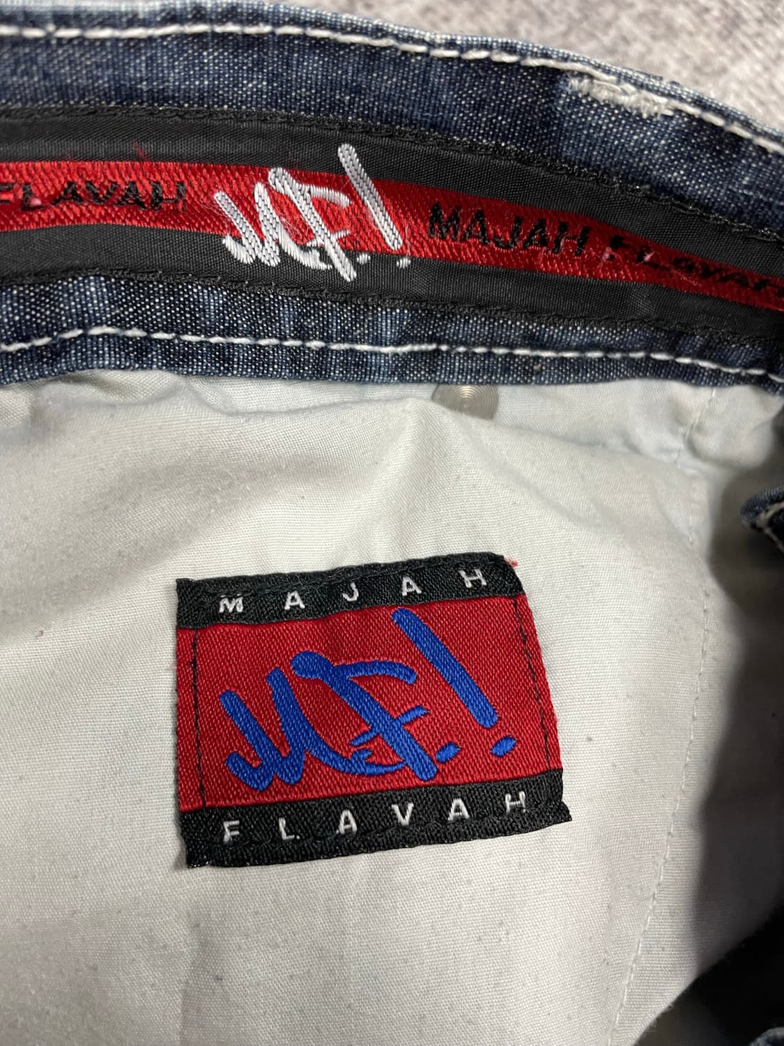 90s vtg MF 마자플라바 하프데님 상품이미지8