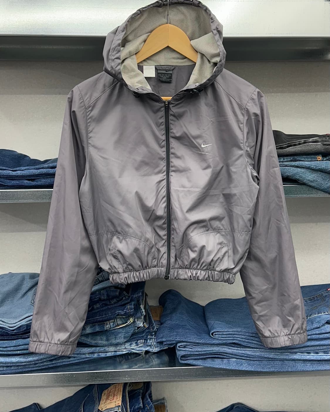 (WOMEN)나이키 크롭 바람막이-M1857 상품이미지2