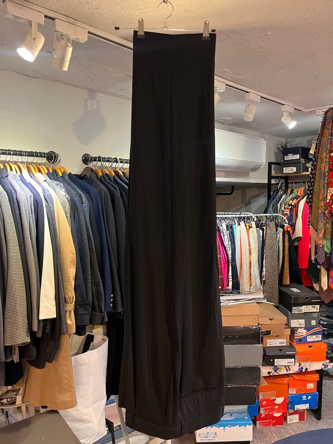 아르마니 콜레지오니 핀스트라이프 더블 수트 (이탈리아제, 52) 상품이미지5