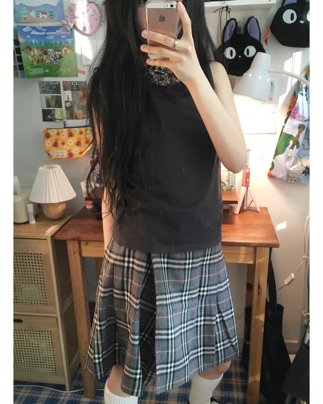 vintage sleeveless top charcoal 상품이미지2