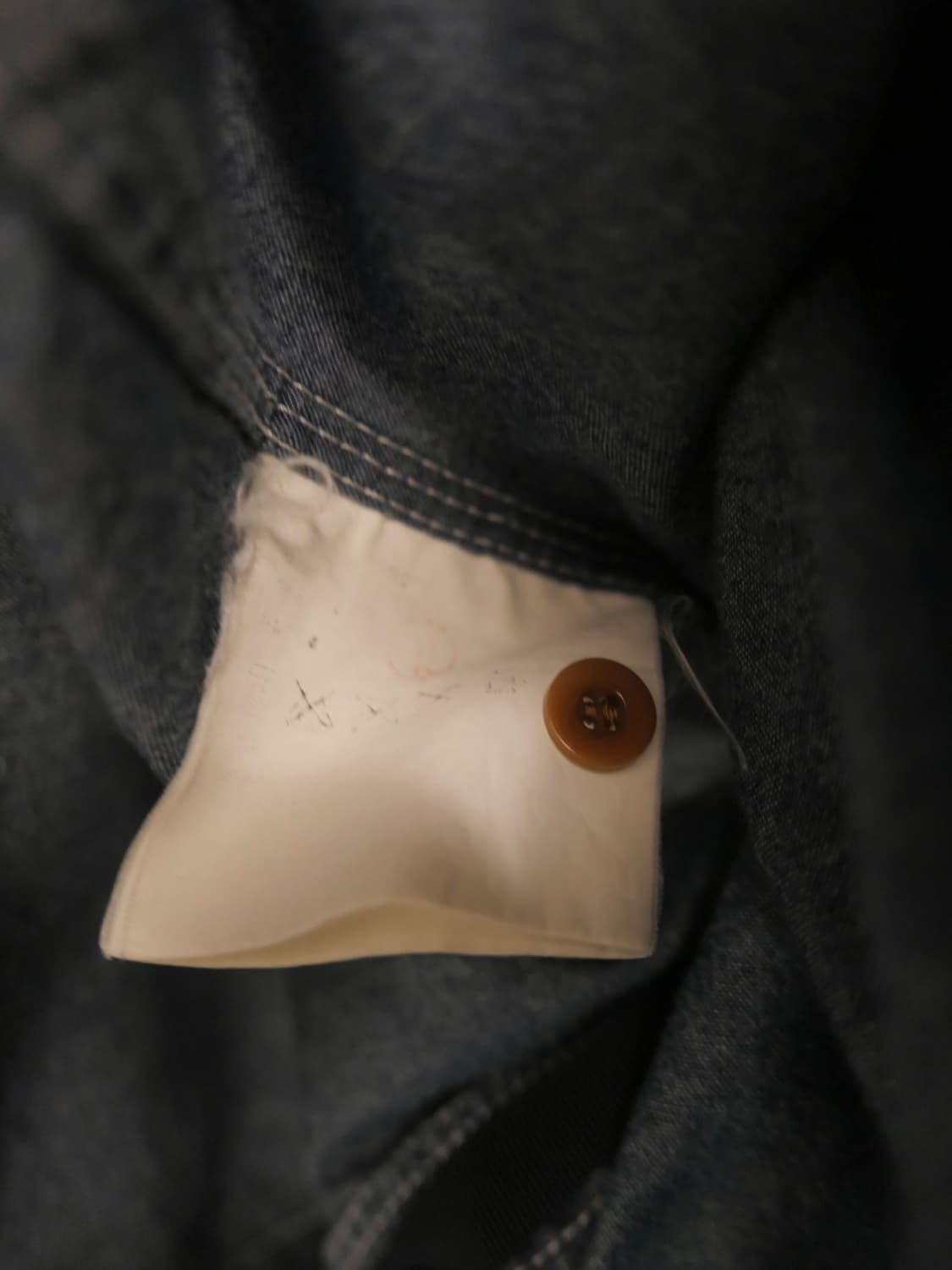 꼼데가르송 간류 스티치 데님 셔츠 상품이미지7