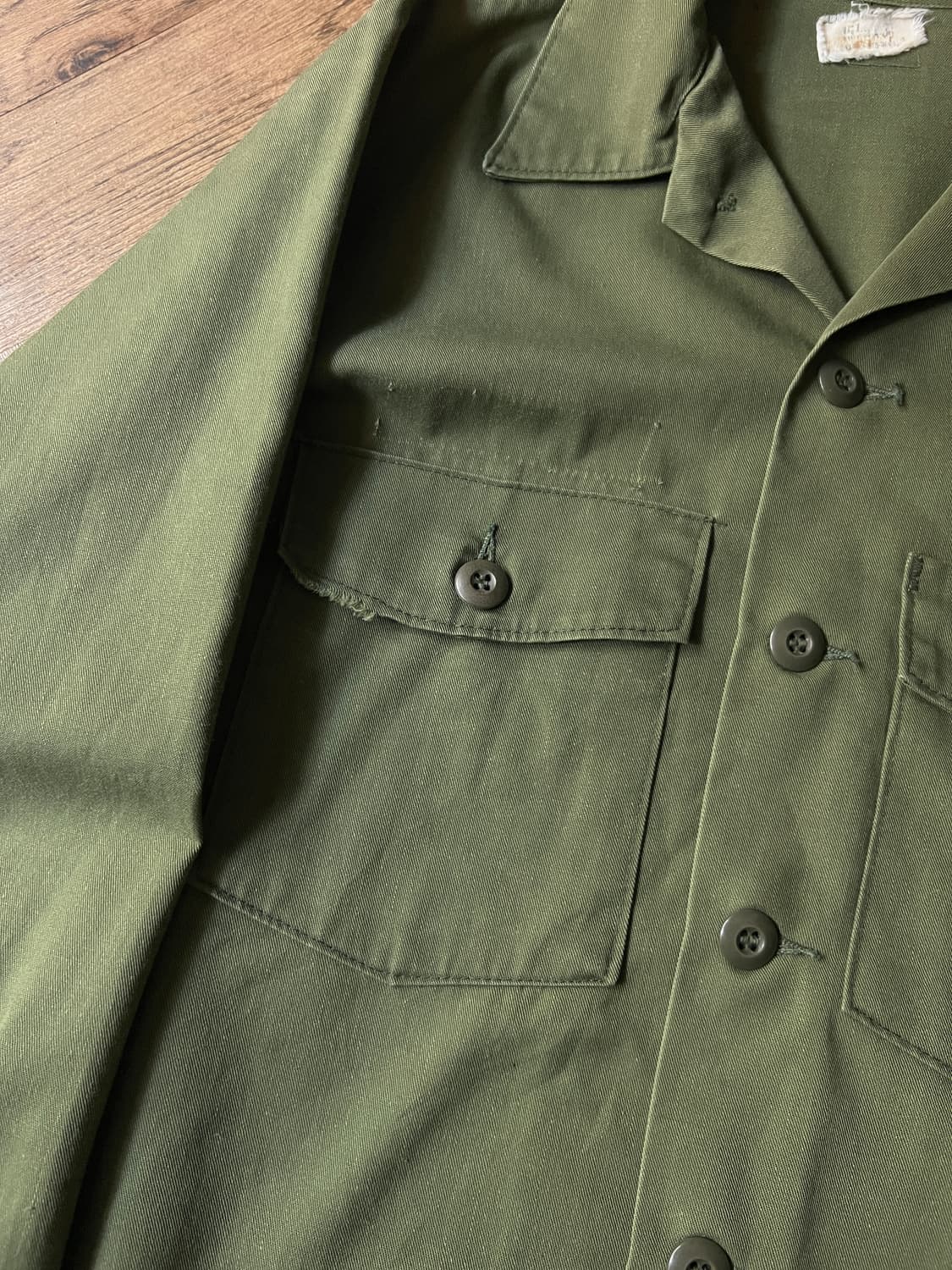 [M]70's 오리지널 U.S ARMY OG-507셔츠 상품이미지4