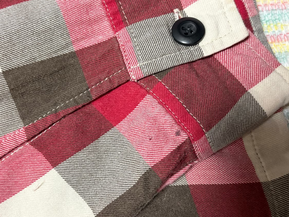 레드 체크 후드 집업 상품이미지9