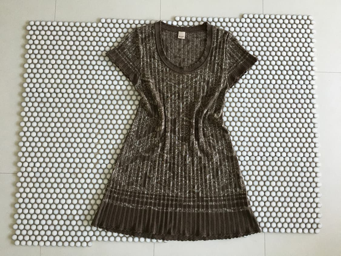 axes femme) floral jacquard knit dress 상품이미지5