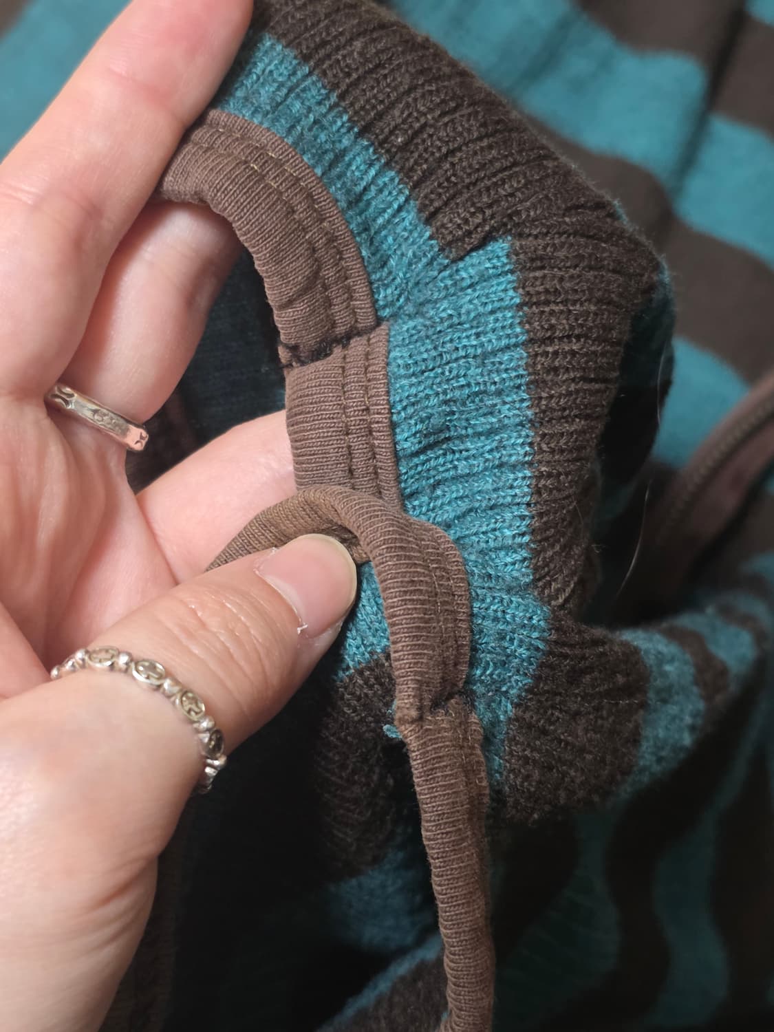 폴로 민트초코 니트집업 상품이미지2