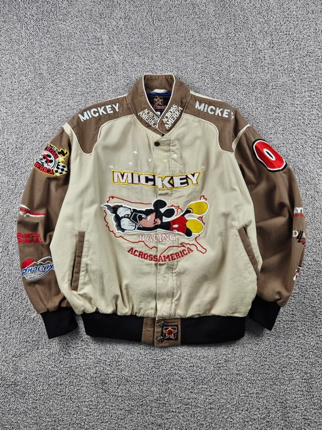 JH 리메이크 패치 미키 레이싱 자켓 ( L ) / 11197 상품이미지1