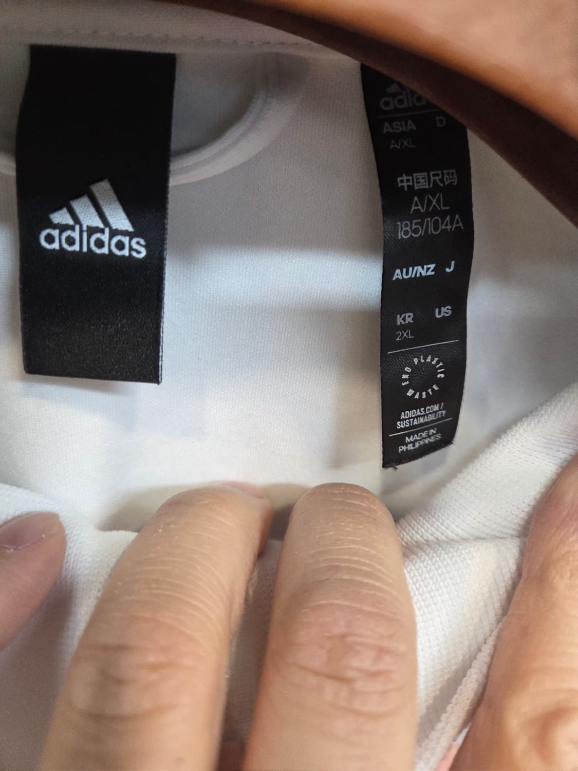 아디다스 대장급 트랙탑 져지 흰검 110 상품이미지3