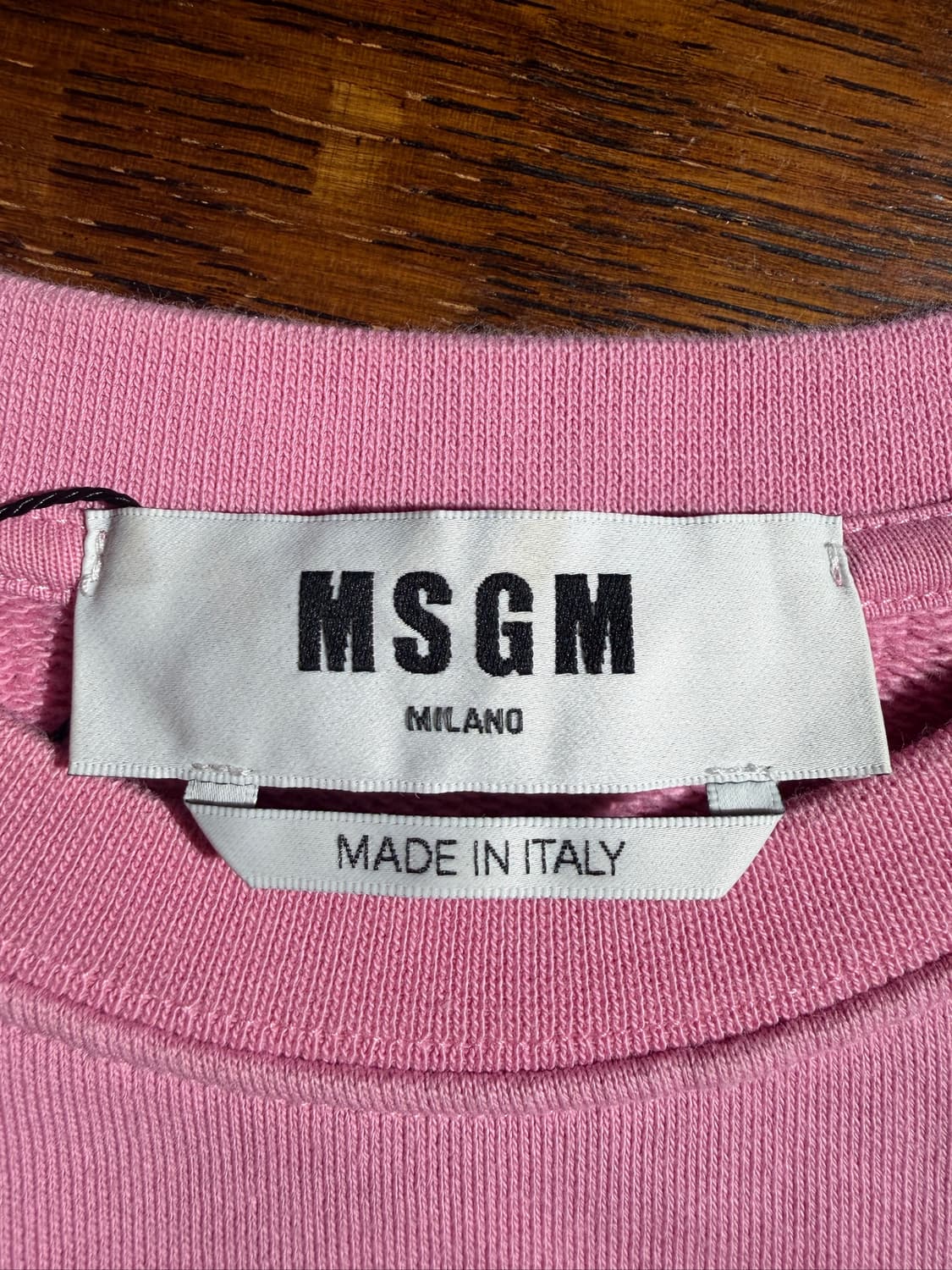 MSGM Pink Logo Sweatshirt(Made In Italy) 상품이미지5