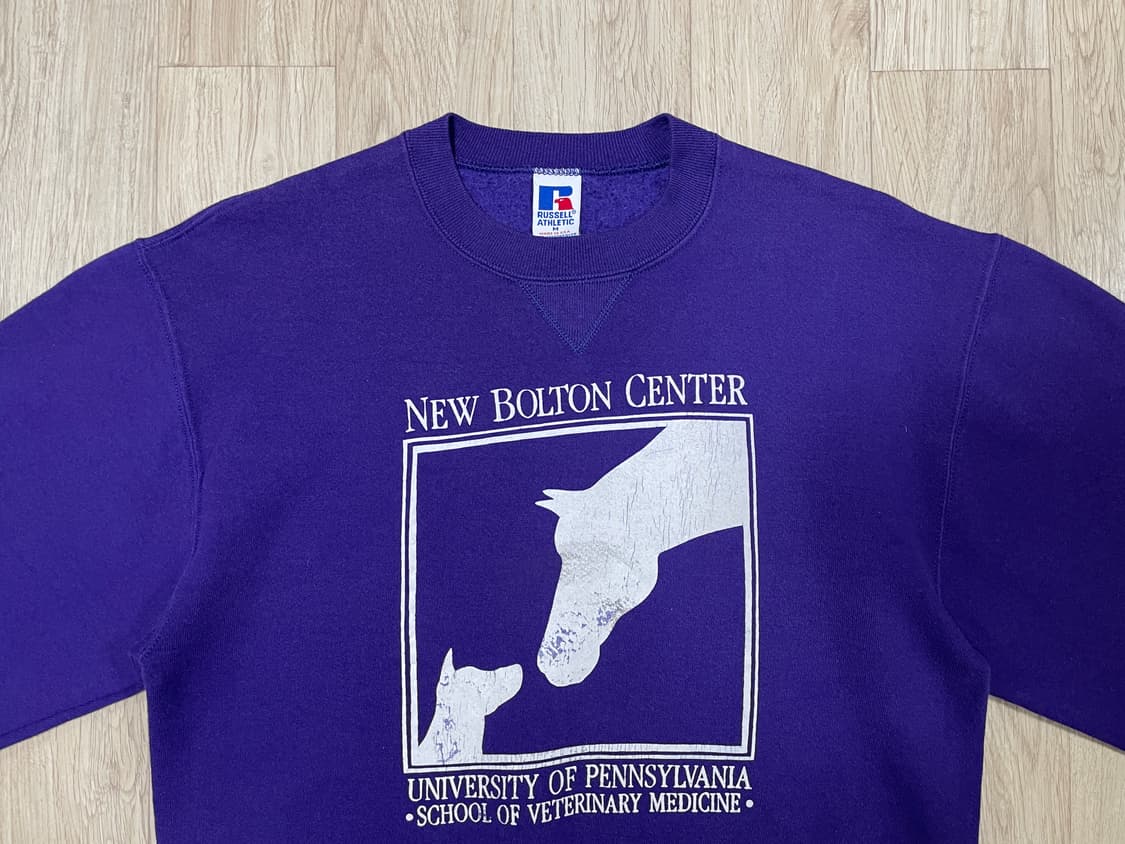 95~100) 90's 러셀 미대학 펜실베니아 맨투맨(미국제)RRL&폴로 상품이미지4