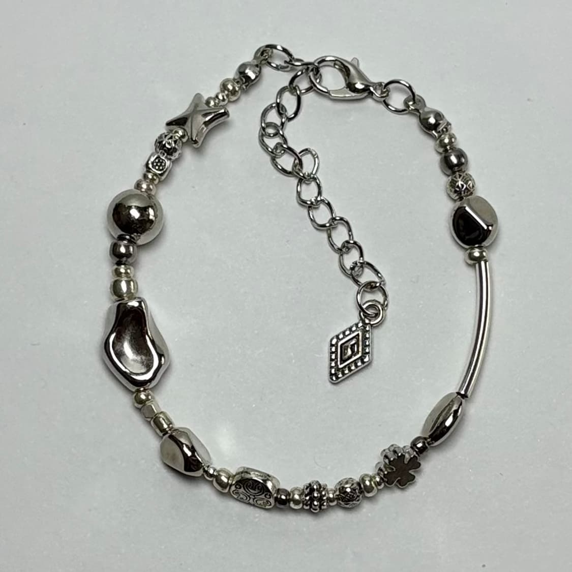 핸드메이드 비즈 팔찌 Silver 031 상품이미지1