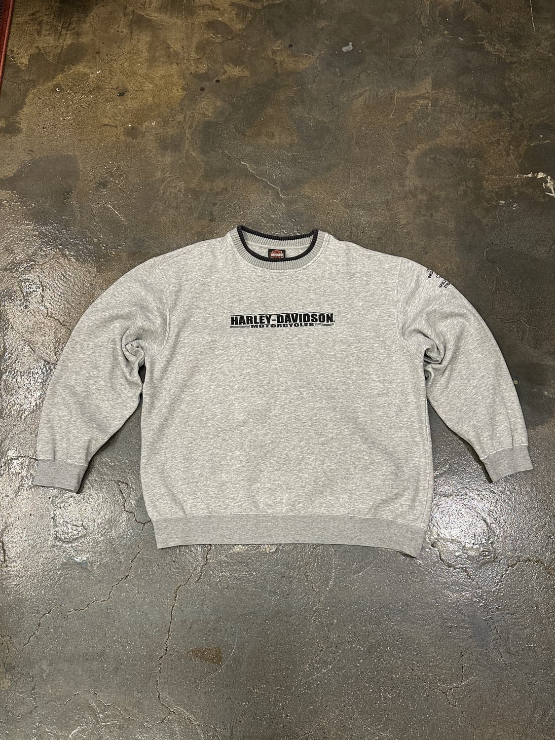 할리데이비슨 그레이 스웻셔츠 XL 상품이미지1