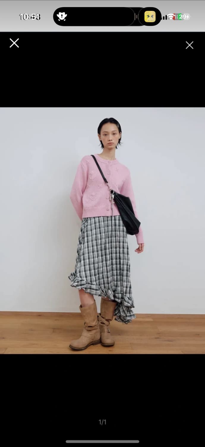 마조네 언발란스치마 새것 상품이미지1