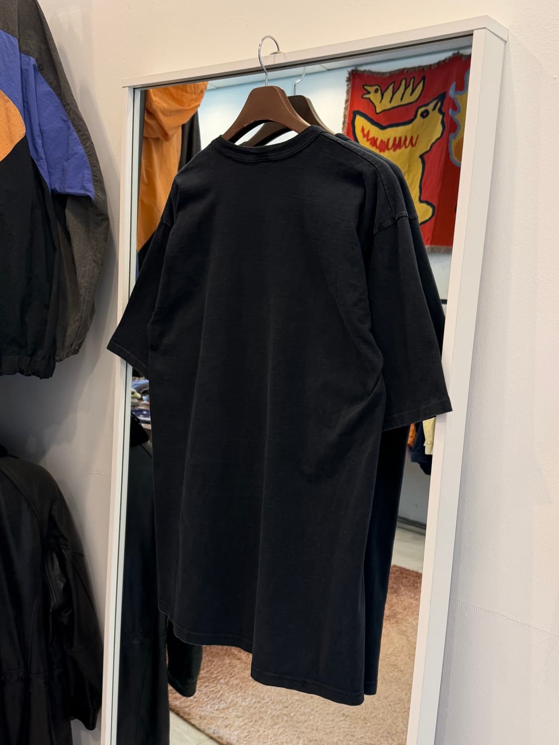 90s Logo 7 NBA 샬럿 호네츠 페이딩 반팔 티셔츠 (USA) 상품이미지4