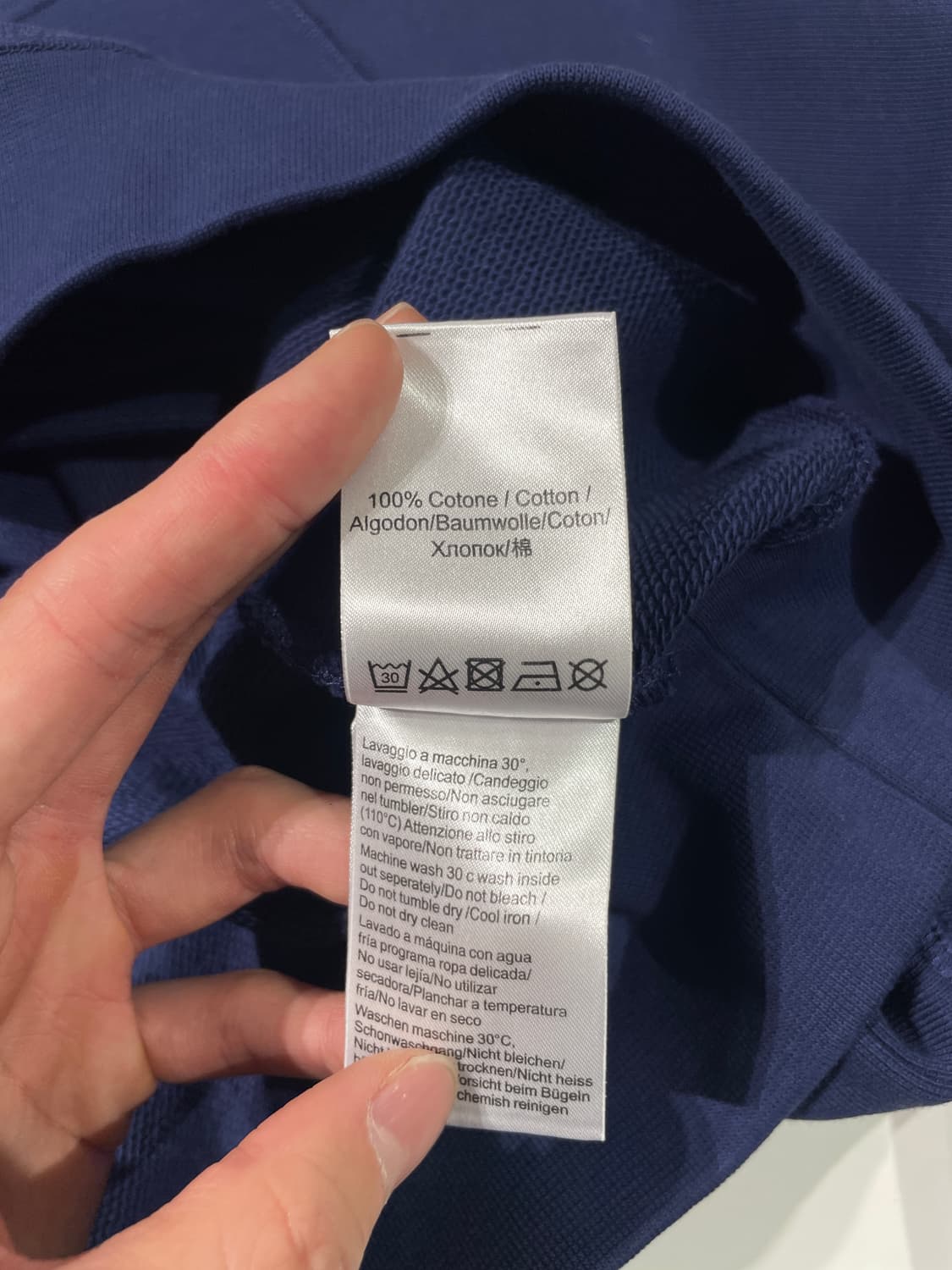 비비안 웨스트우드 네이비 블루 orb로고 래글런 스웻 셔츠 상품이미지9