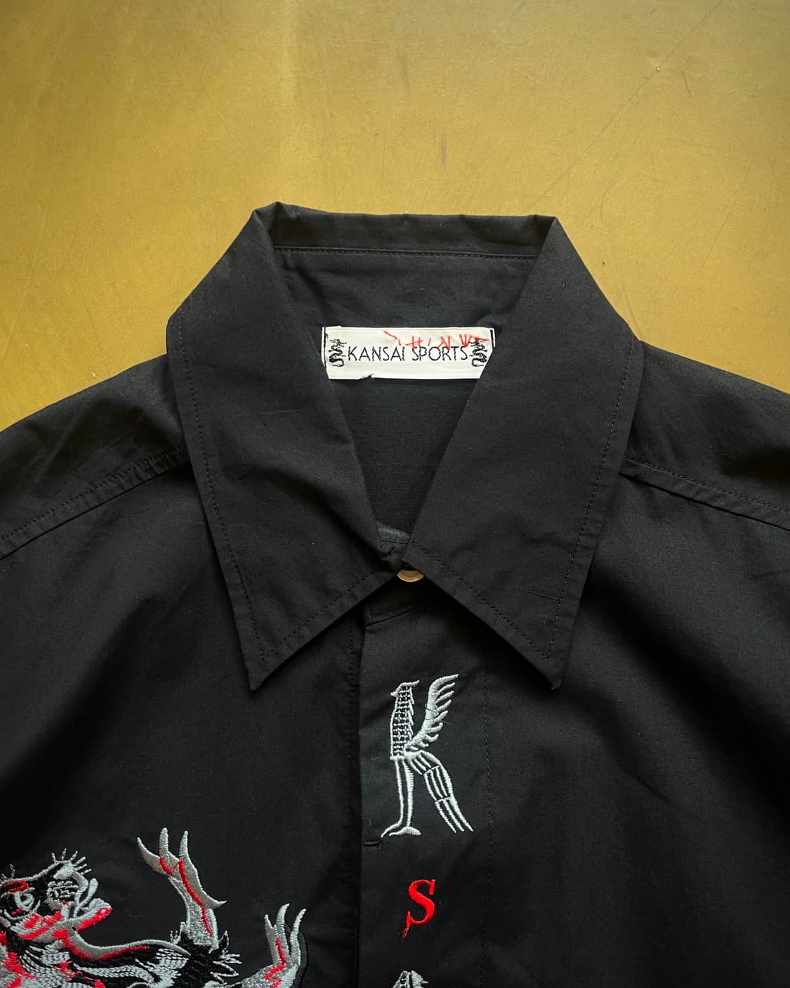 1990s KANSAI SPORTS Old Embroidery Shirt 상품이미지5
