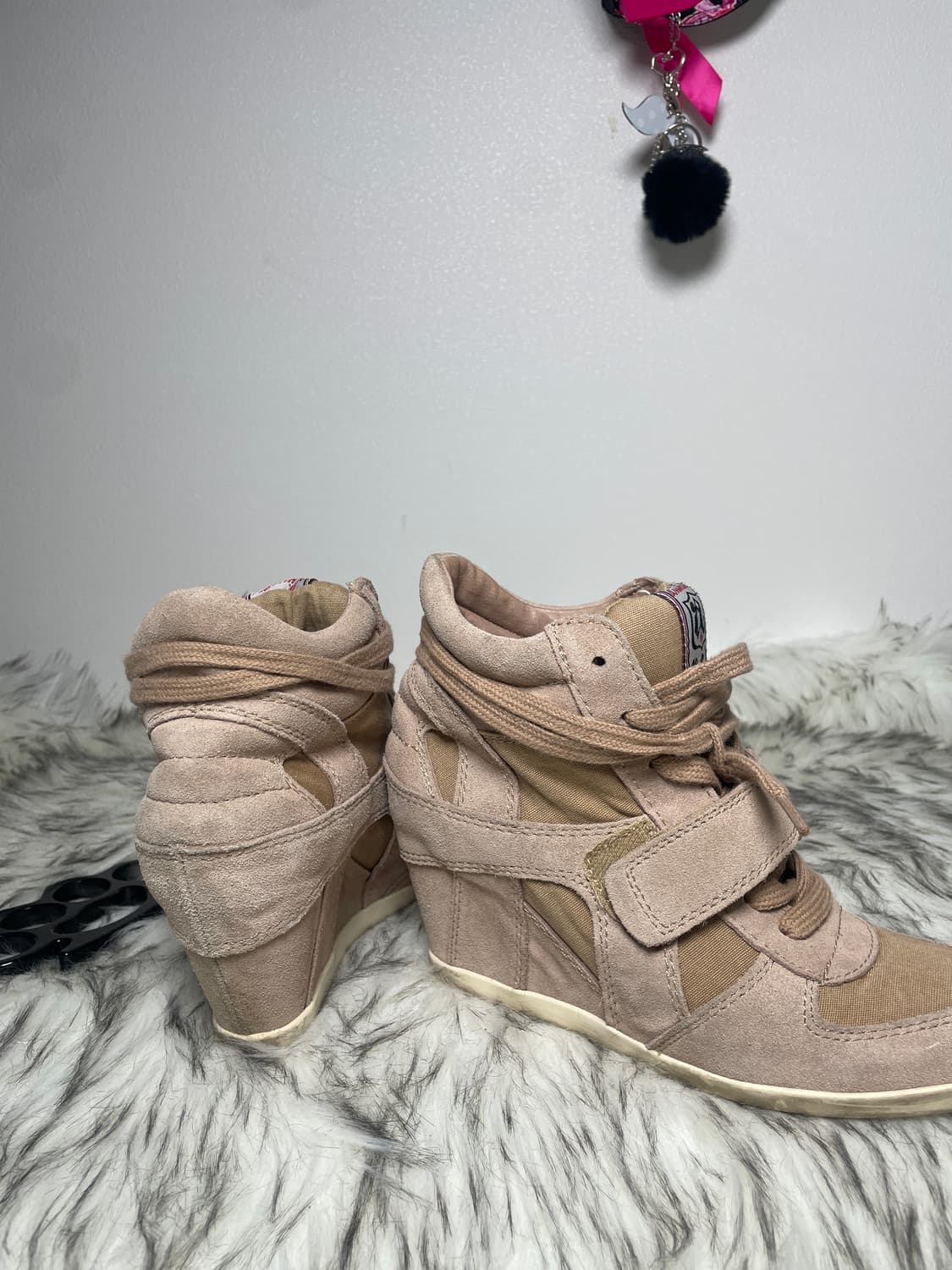 Ash 아쉬 베이지 웨지힐 스니커즈 상품이미지5