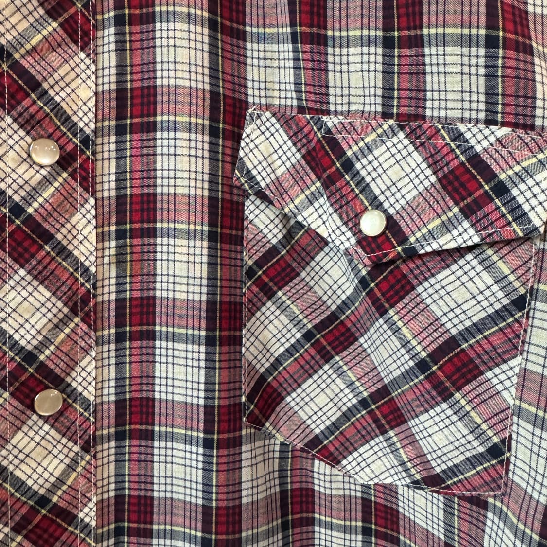 90s 랭글러 체크 웨스턴셔츠 상품이미지3