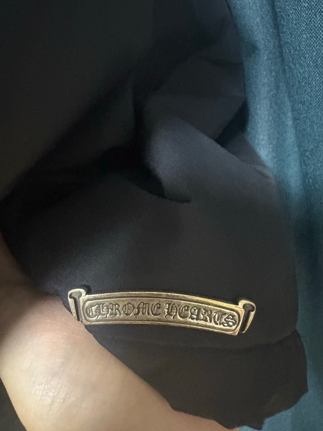 [XL]크롬하츠 트리플크로스 레더패치 퍼자켓 상품이미지5