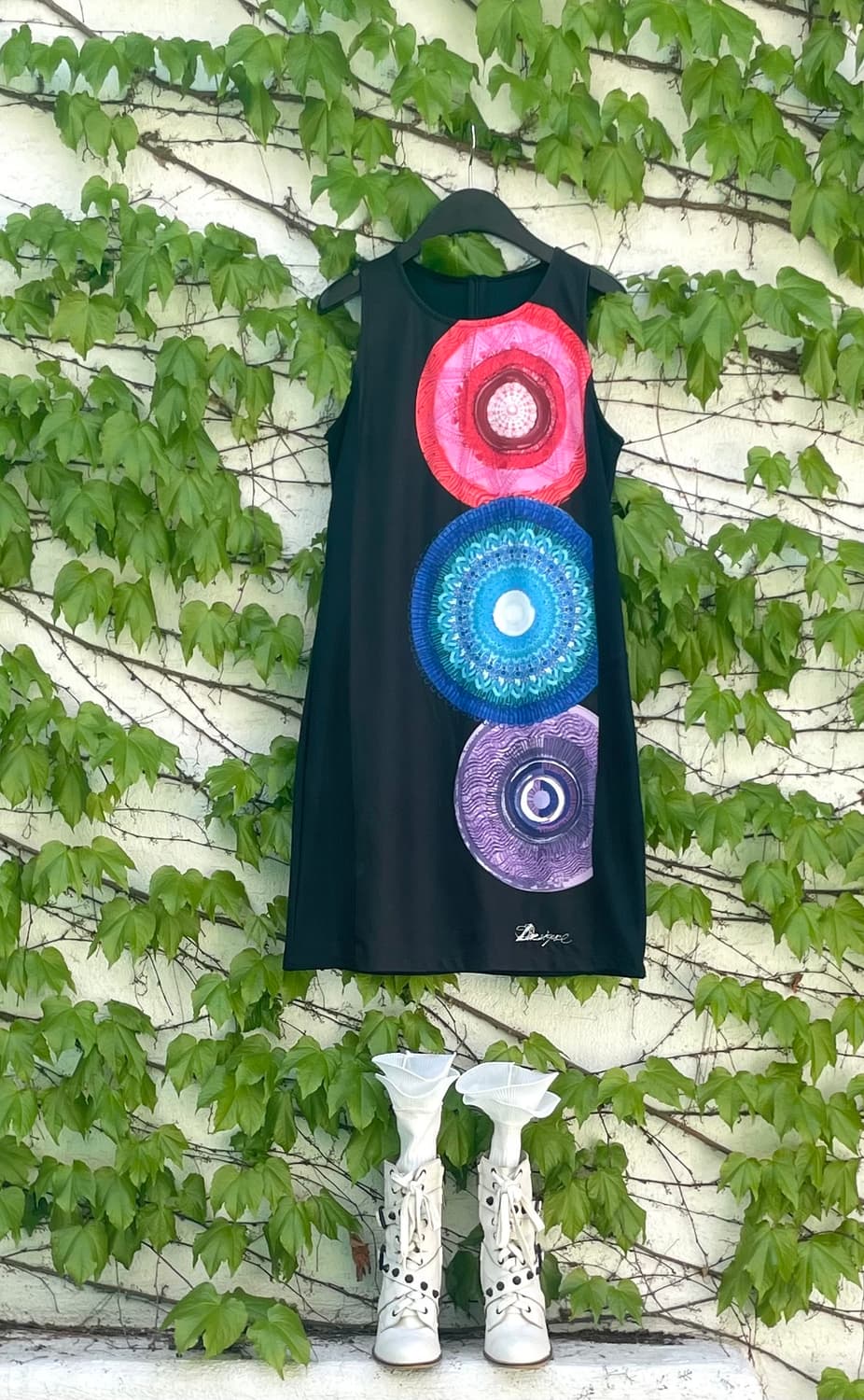 Desigual 만달라 그래픽 슬리브리스 원피스 상품이미지1