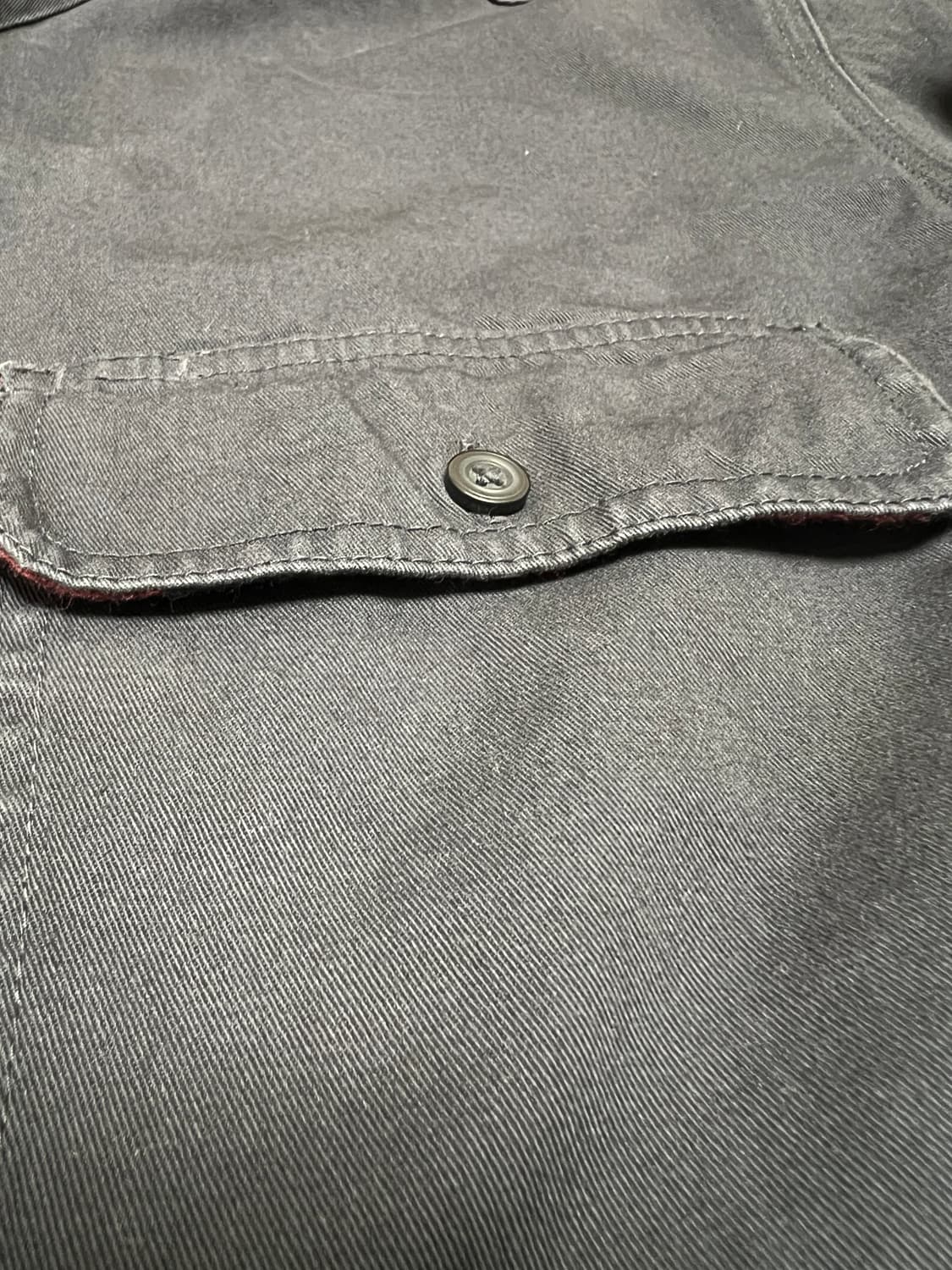 엘엘빈 블랙 셔츠 자켓 플란넬 체크 안감 XXL 상품이미지7