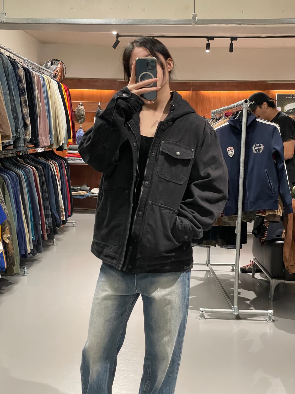 빈티지 후드 워크 자켓 상품이미지2