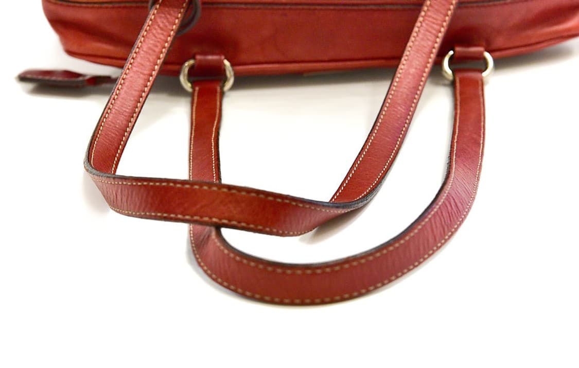 프라다 레드 레더 보스턴 숄더백 (정품) 상품이미지8