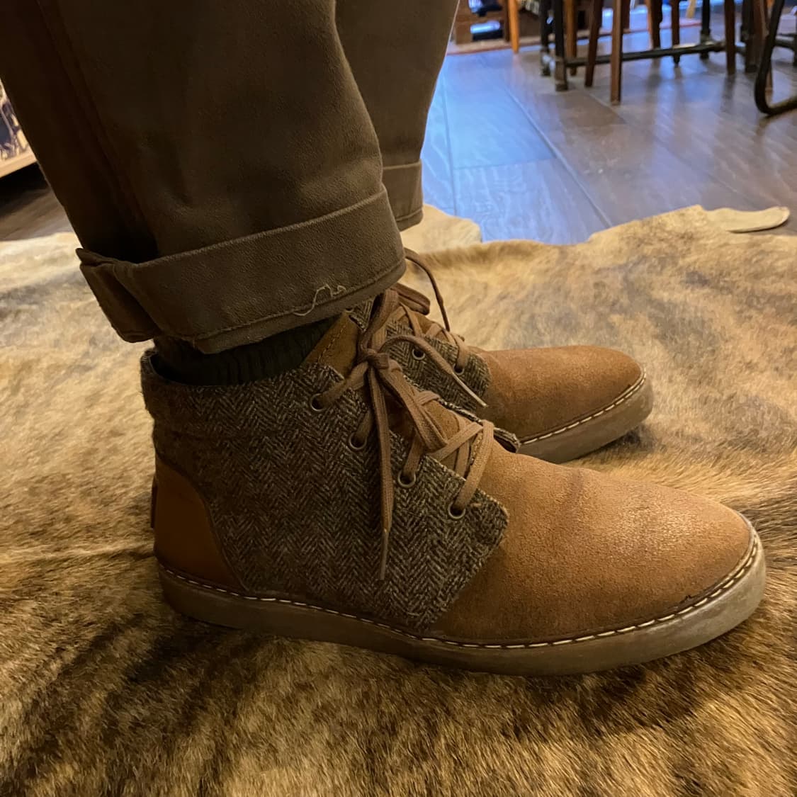 UGG 헤링본 트위드 처카부츠 US10 상품이미지10