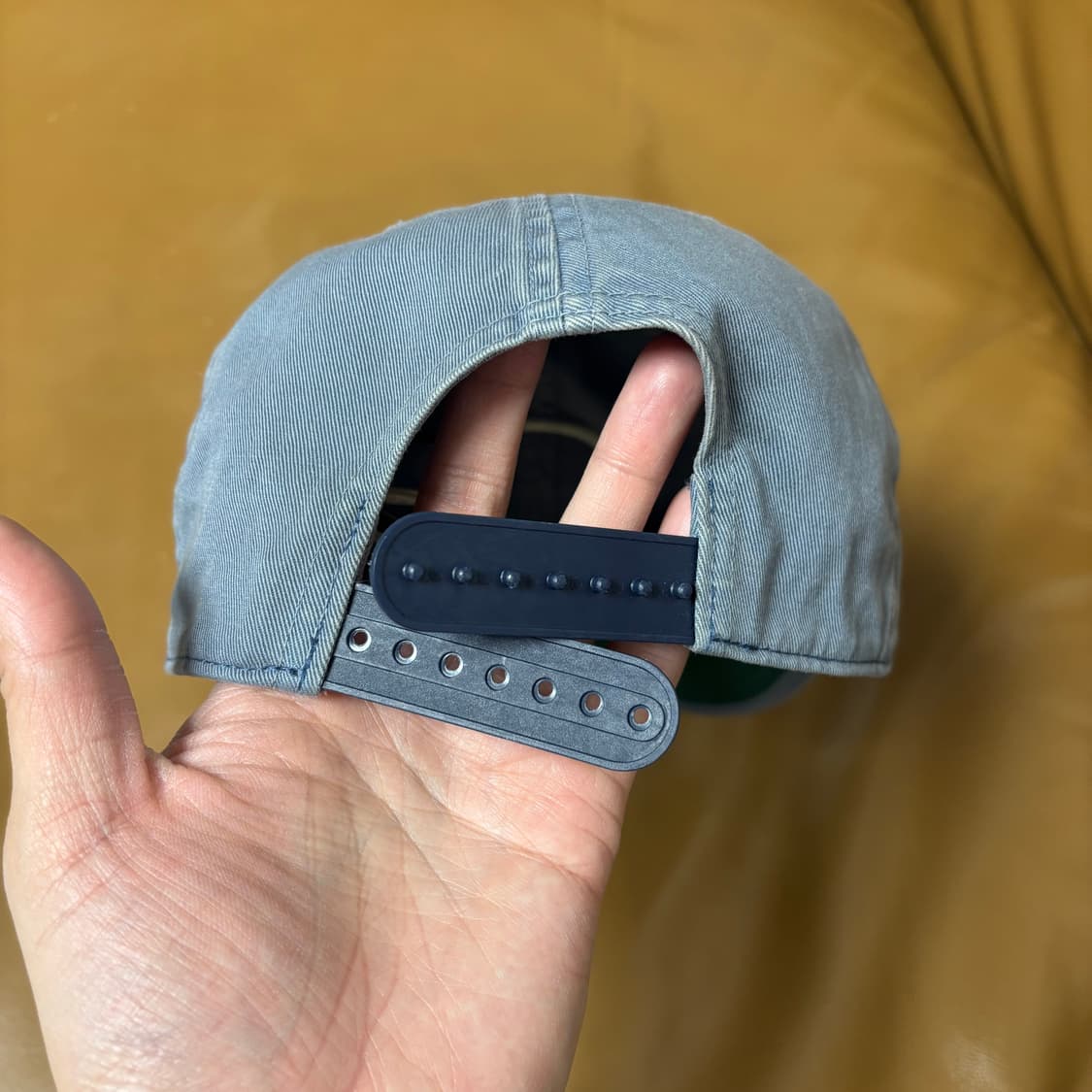 RRL 더블알엘 랄프로렌 폴로 윙로고 6패널 볼캡 모자 미드나잇 블루 상품이미지7