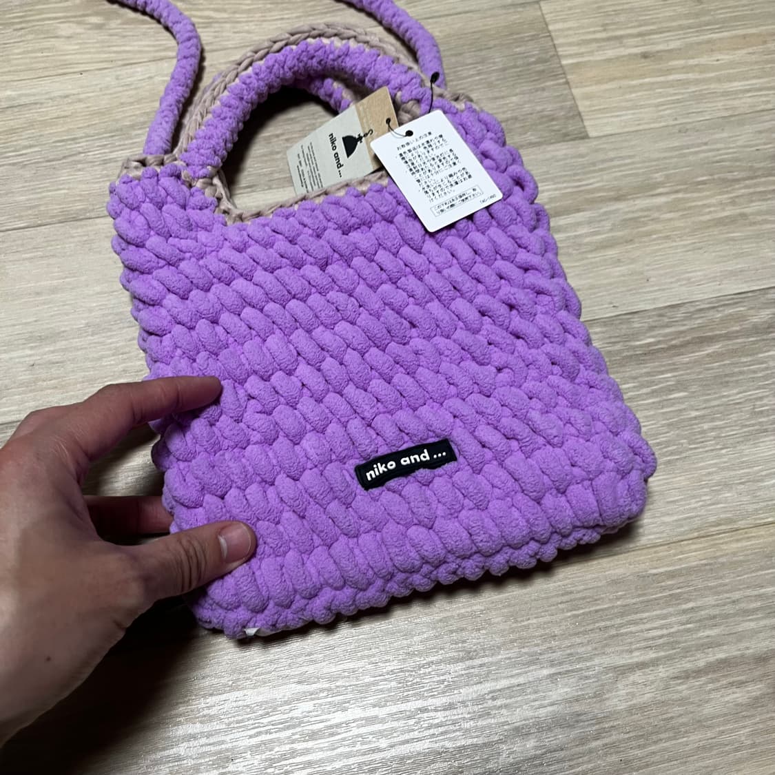 (OS) 새상품 니코앤드 niko and 오리지널 2way 니트 숄더백 상품이미지5