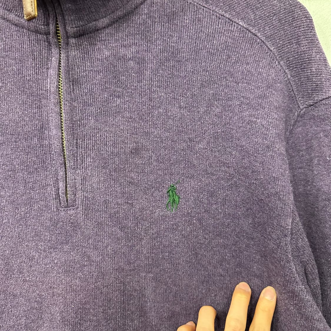 폴로 반집업 니트 상품이미지3