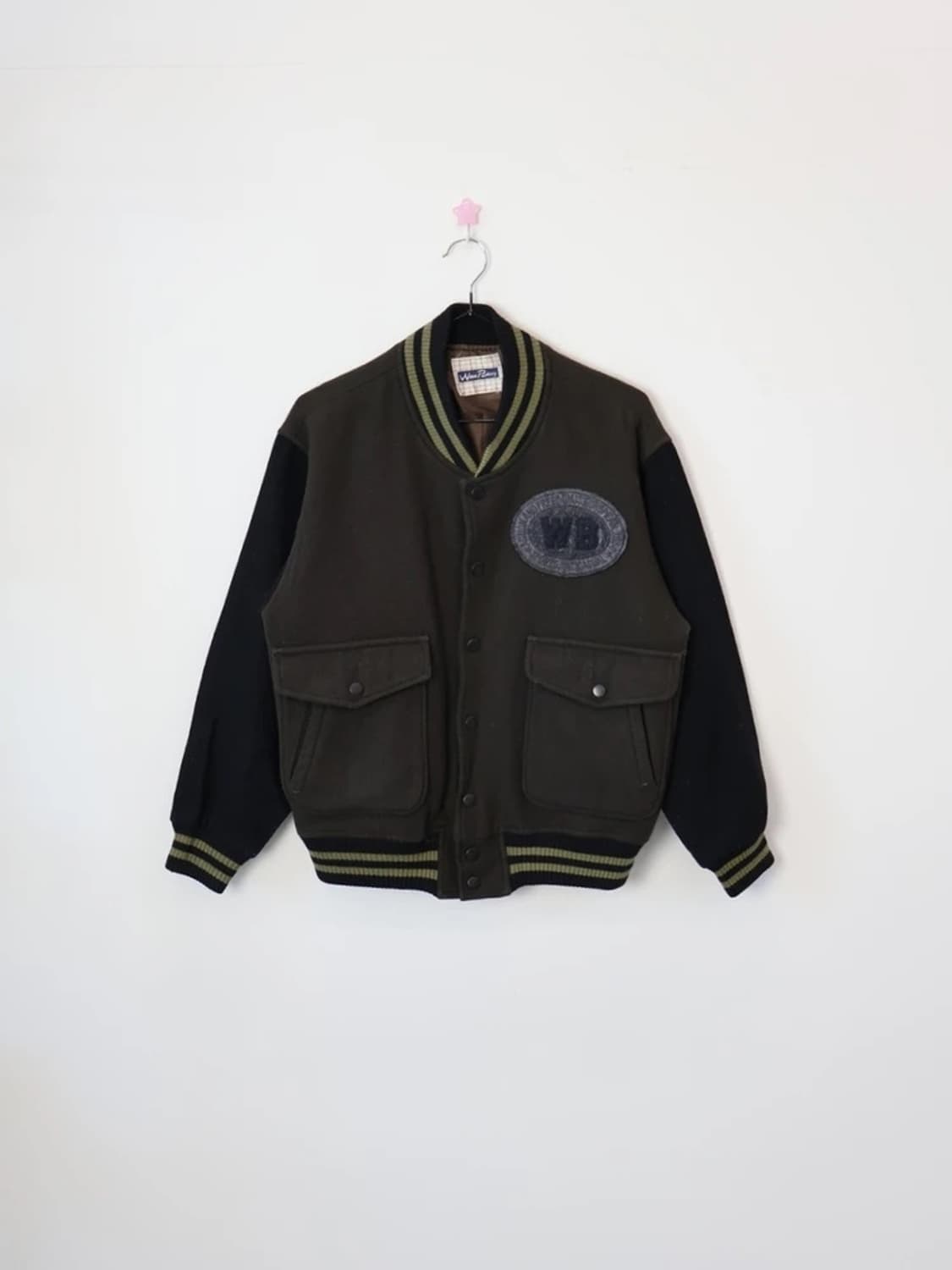 Wave Berry Wool Varsity Jacket 상품이미지3