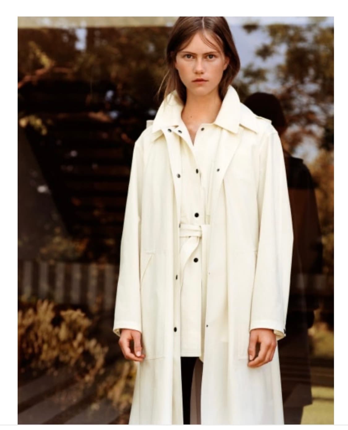 유니클로 X 르메르 오프화이트 코트 M 상품이미지1