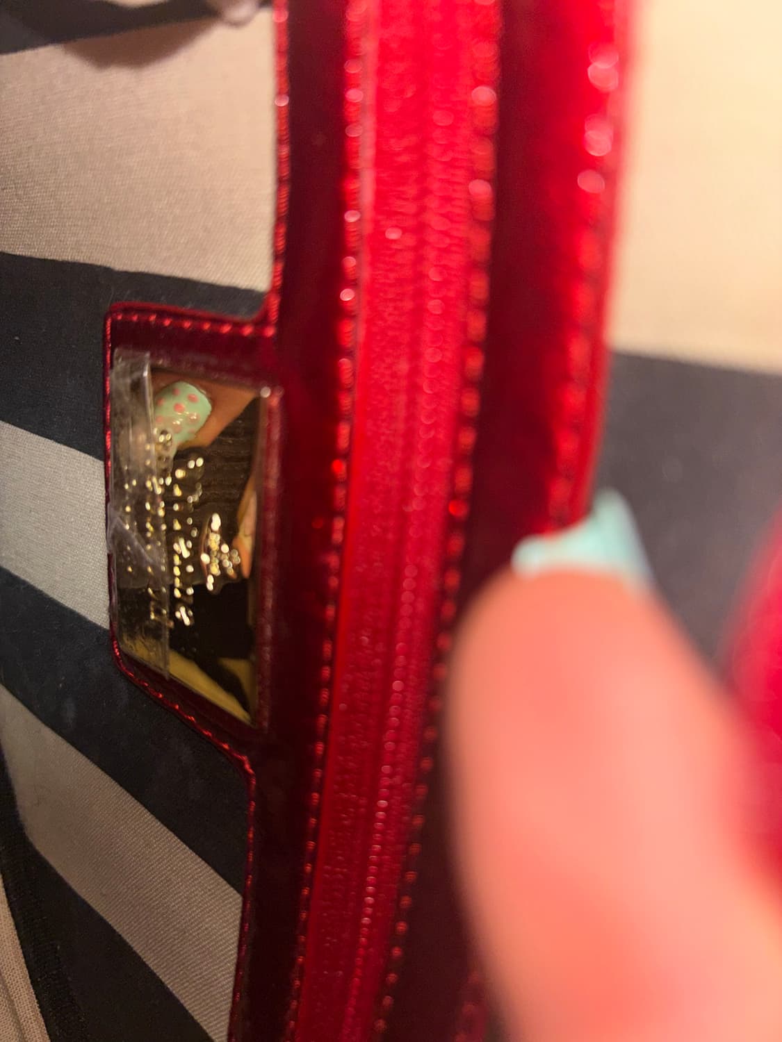 비비안웨스트우드 하트 레드 챈서리백 orb 빈티지 상품이미지4