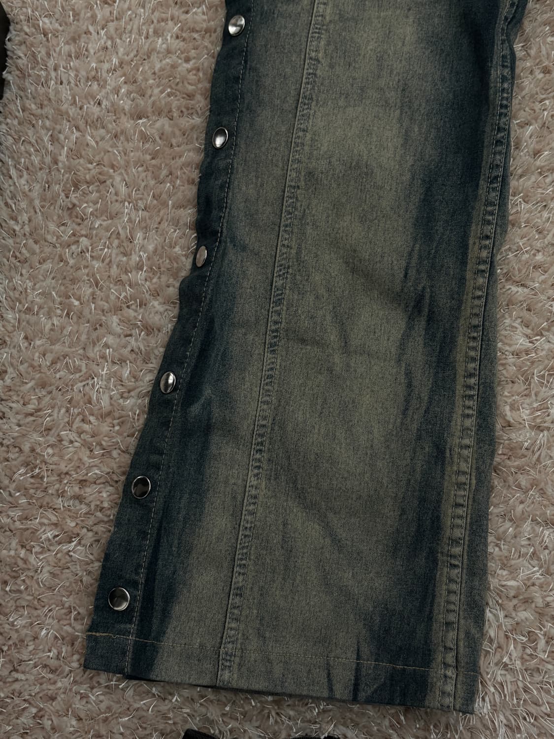 슬릿 버튼 데님 팬츠 상품이미지3