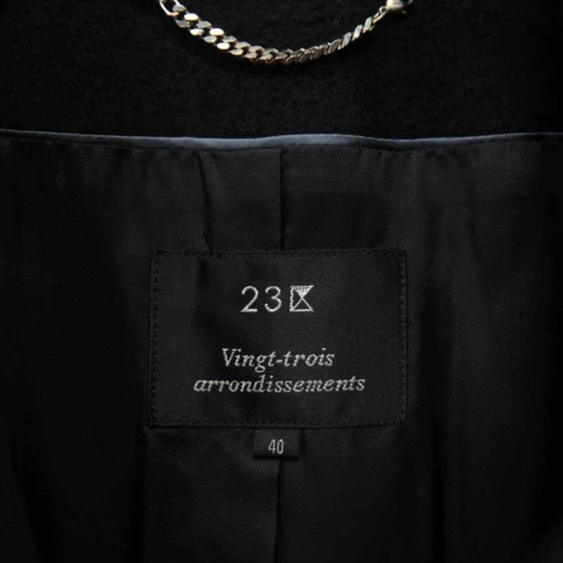 [23区] Black Cashemere Wool Coat 상품이미지7