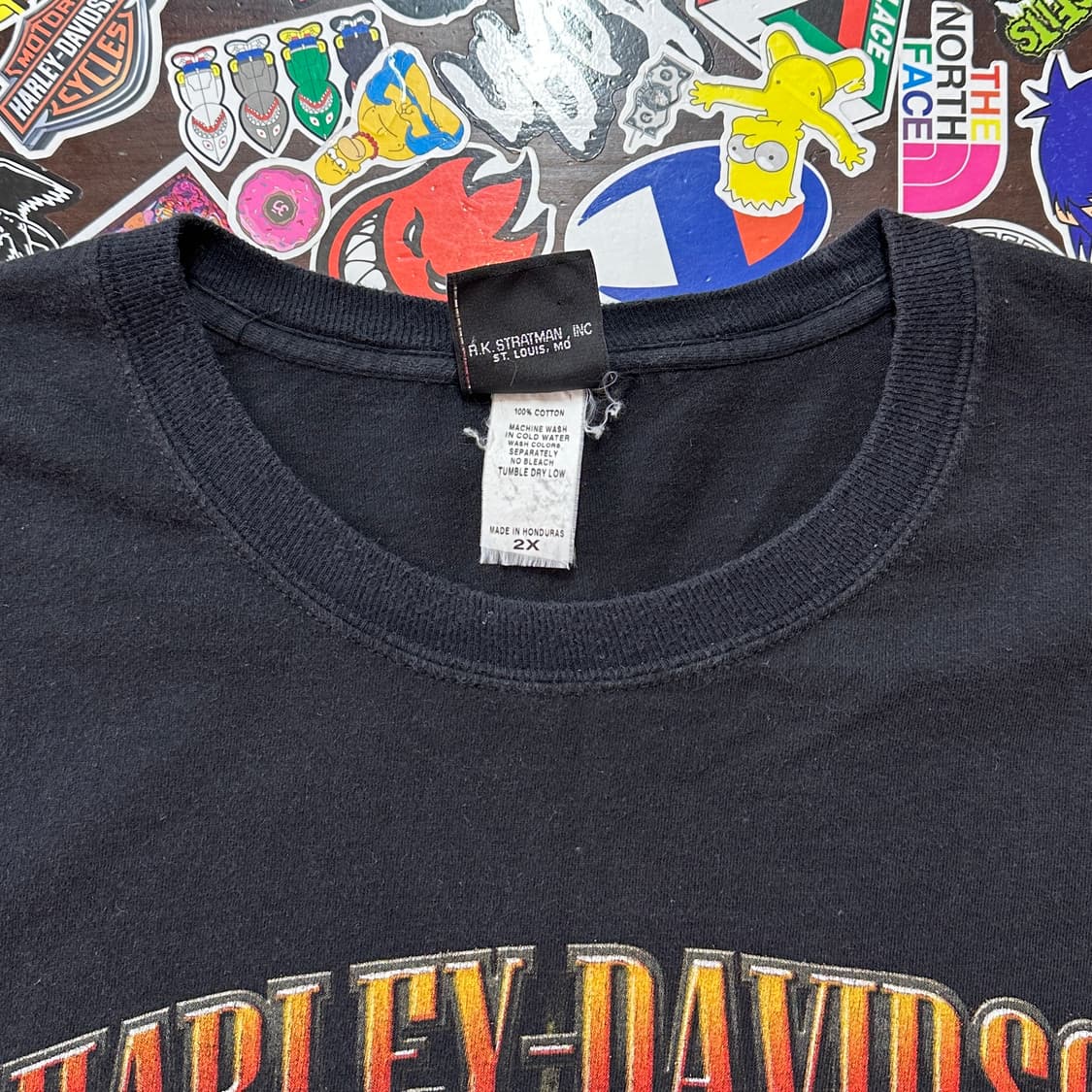 00s 할리데이비슨 플레임 롱슬리브 티셔츠 XXL 상품이미지8