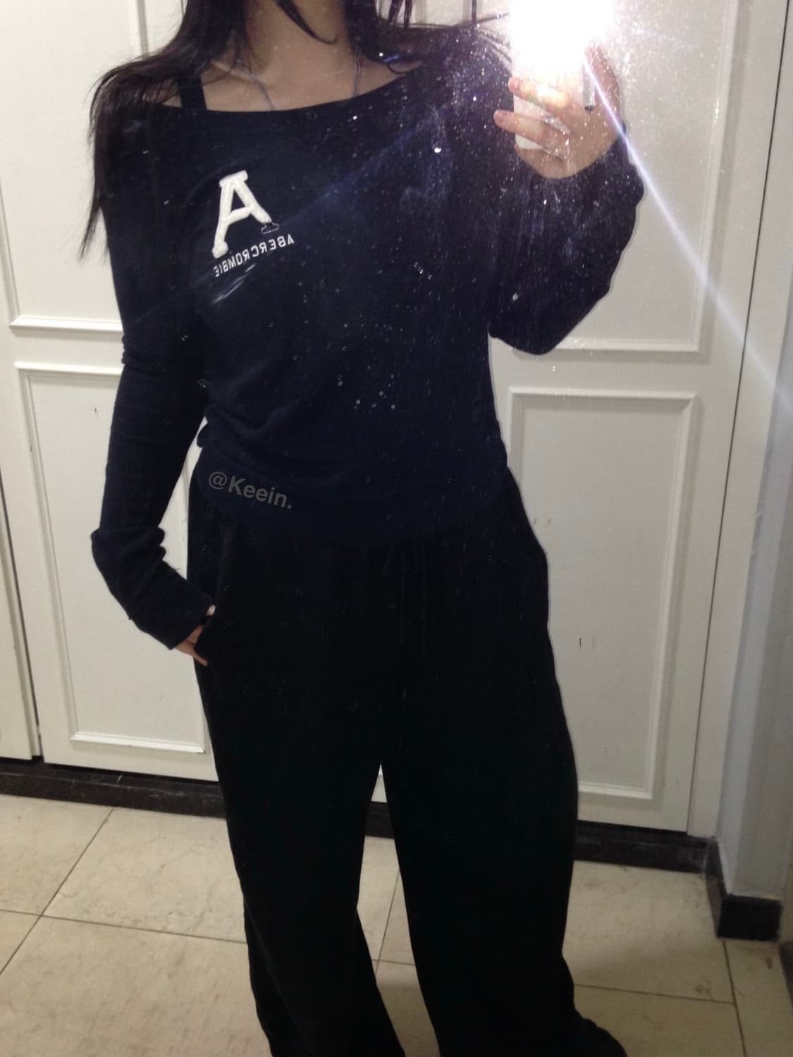 Abercrombie navy sweat shirt 상품이미지2