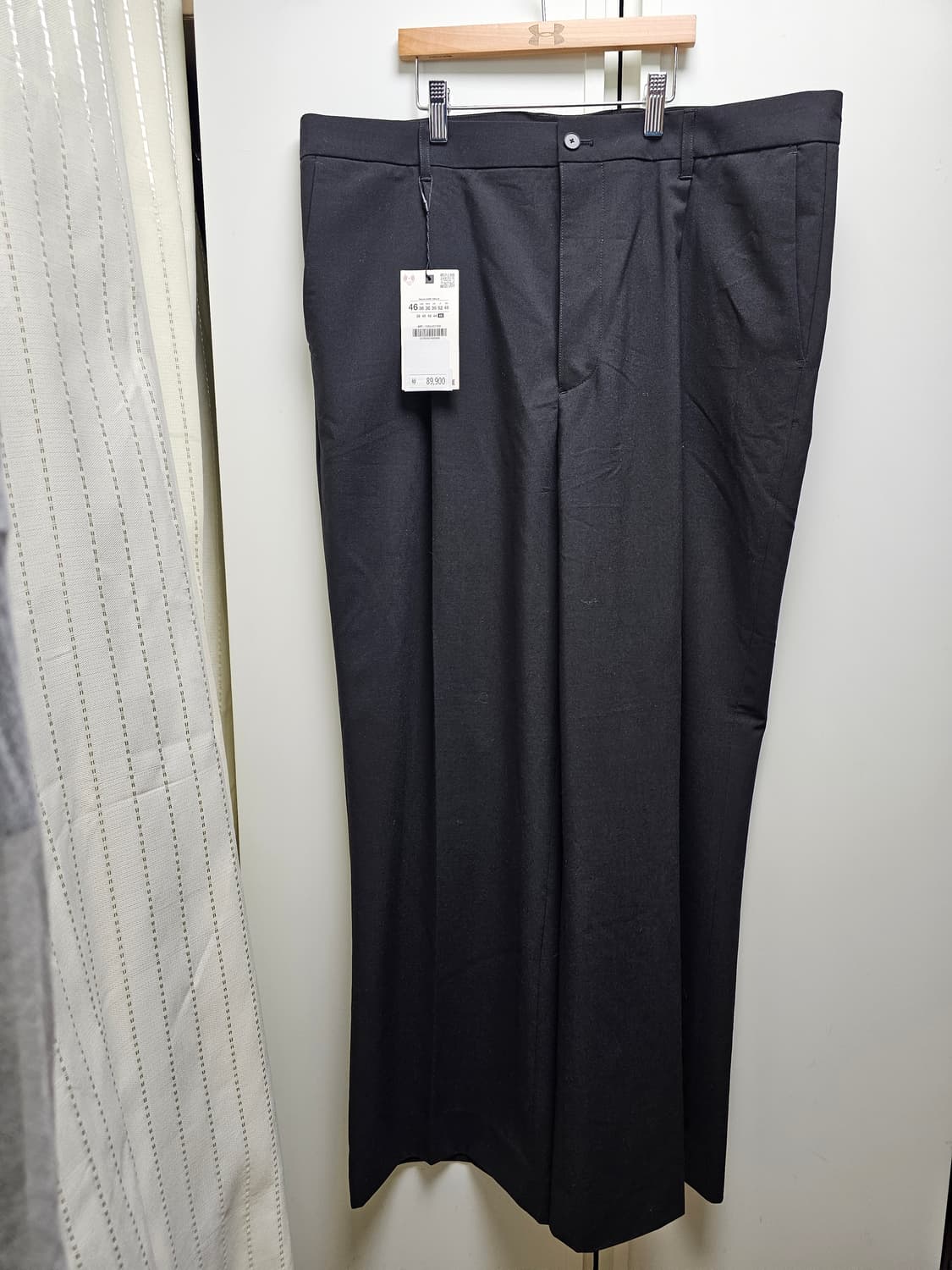 새상품 자라 와이드 블랙 팬츠 상품이미지1