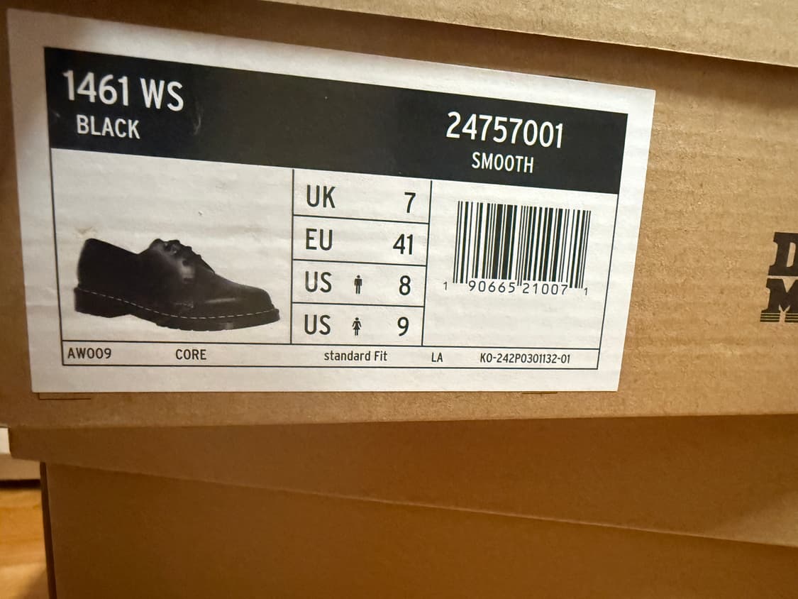 260사이즈 닥터마틴 1461 화이트스티치 24757001 상품이미지4