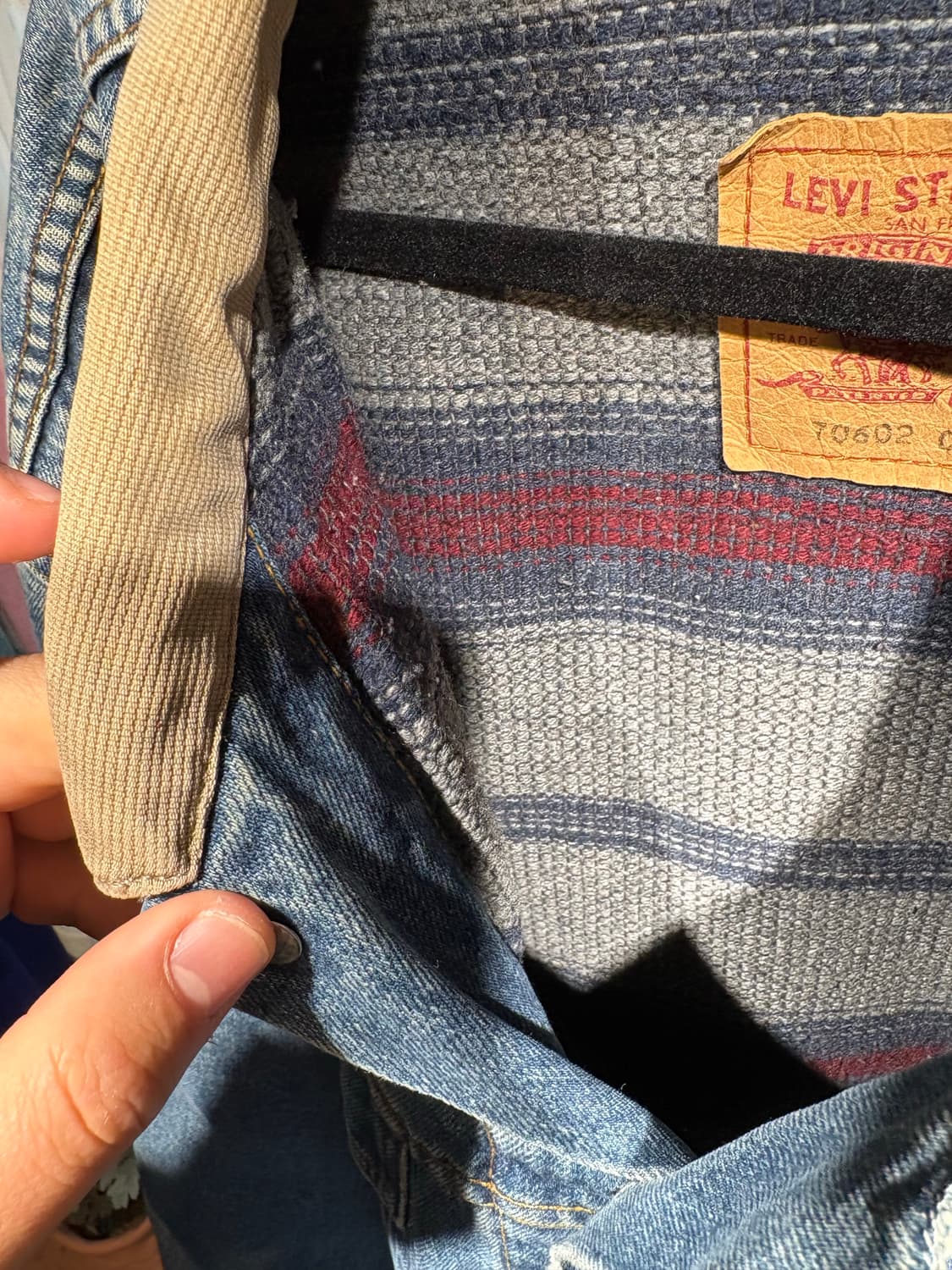 90s 리바이스 블랭킷 트러커 자켓 상품이미지4