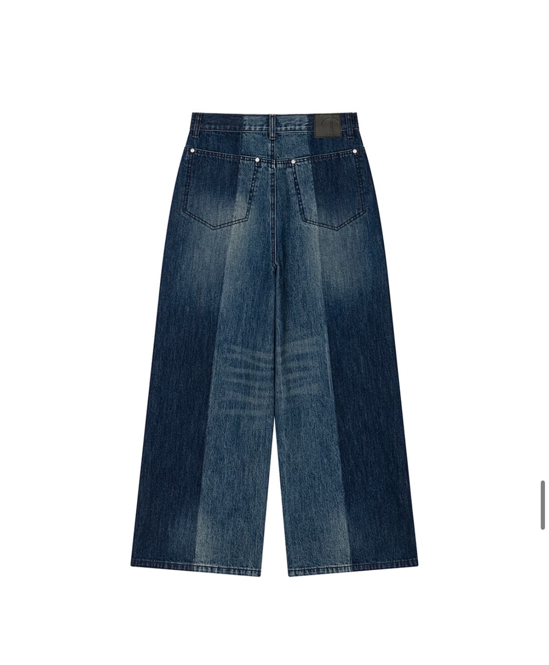 [트리밍버드] Tonal Wide Denim Pants (Blue) 상품이미지6